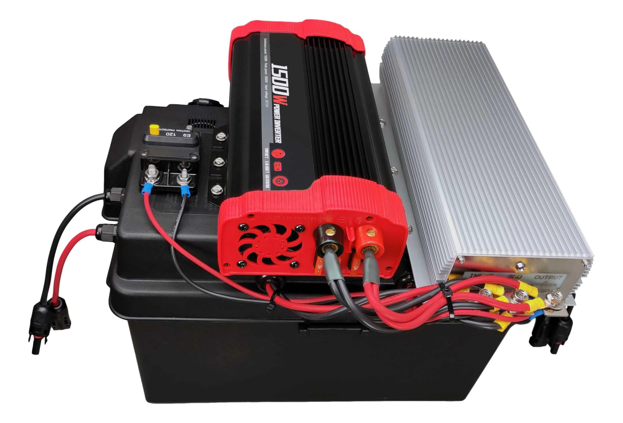1500W BatteryLESS Solar Panel to 12V Solar Generator, No Battery Required, w 1500W Inverter