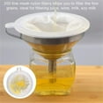 thumbnail image 4 of Stainless Steel Funnel with Removable Strainer and Filter, Wide Mouth for Easy Pouring, Ideal for Kitchen Use, 4 of 8