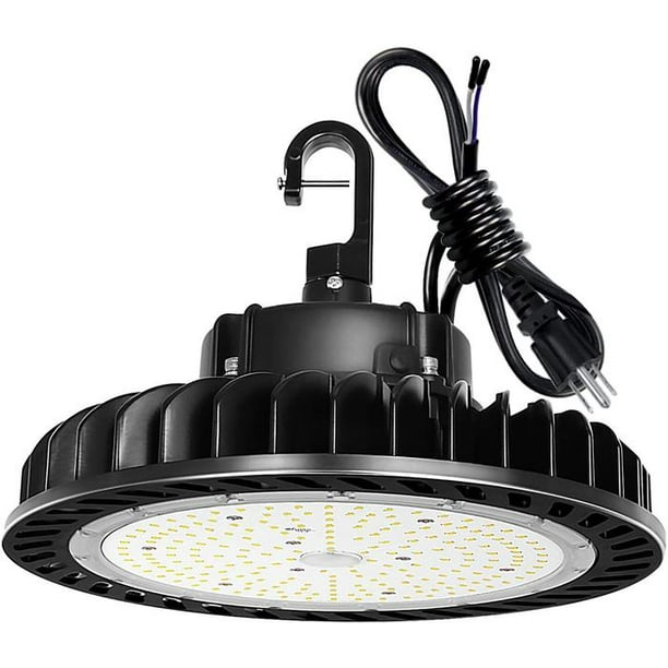 LED High Bay Light 150W 110V Dimmable 5000K 21,000lm UFO LED High Bay