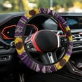 thumbnail image 4 of Yuyamidu Southwest Aztec Steering Wheel Cover Sunflower Automotive Steering Wrap Accessories for Most Vehilces Warm Steering Wheel Protector, Purple, 4 of 7