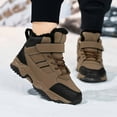 thumbnail image 2 of FYEGRE Boys Winter Lined Ankle Boots Warm Comfortable Athletic Sneakers For Kids And Toddlers Outdoor Play Casual Walking Durable Lightweight Traction Sole Design Khaki 10.5-11 Years, 2 of 9