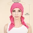 thumbnail image 3 of Lumtrix Pre-Tied Headwear For Women Elegant Lace Turban Headwrap Soft Stretchy Caps Breathable Cancer Headscarf Light Brown One Size, 3 of 3