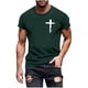 thumbnail image 1 of Tops de Cuello Redondo para las Mujeres Impreso Manga Corta Suéter Casual Blusa Verano Suave, 1 of 5