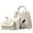 White, variant on TAIAOJING Women Tote Bags Fashion Upgrade 3pcs Set Crossbody Bag Handbags Wallet Tote Bag Shoulder Bag Top Handle Satchel