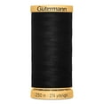 thumbnail image 1 of GÜTERMANN Cotton 50wt Thread, 250m, Black, Strong & Lustrous for Sewing, 1 of 4