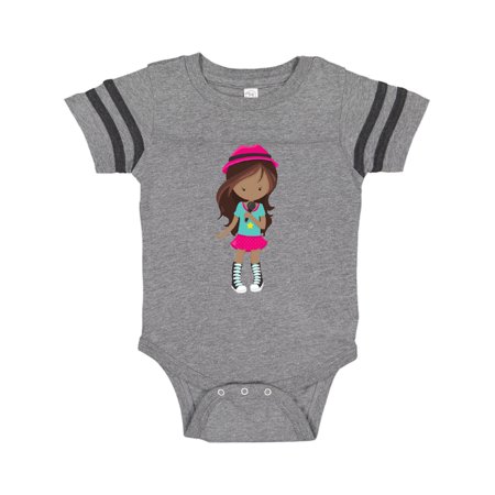 

Inktastic African American Girl Rock Girl Band Singer Gift Baby Girl Bodysuit