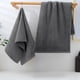 thumbnail image 5 of Juego de 8 toallas de baño de algodón, superabsorbentes, de secado rápido, suaves y de felpa, para baño de invitados, spa, hotel de lujo, Aestivo | Gris oscuro | AESTIVO, 5 of 7