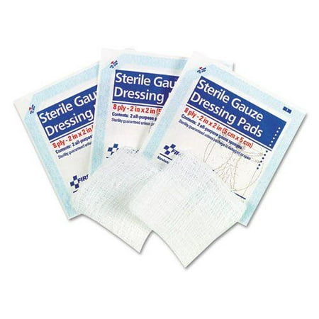 Gauze Pads, 2" x 2", 5/Pack