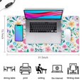 thumbnail image 5 of Long Mouse Pads for Desk,Pioneer Flower Floral Print Pattern Desk Mats on Top Of Desks, Desk Mouse Pad Extra Large with 3mm Non-Slip Base and Stitched Edge for Gaming,Office,Work,Home 31.5"x15.7", 5 of 6