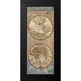 thumbnail image 2 of Medley, Elizabeth 12x24 Black Modern Framed Museum Art Print Titled - World Map Panel II, 2 of 5
