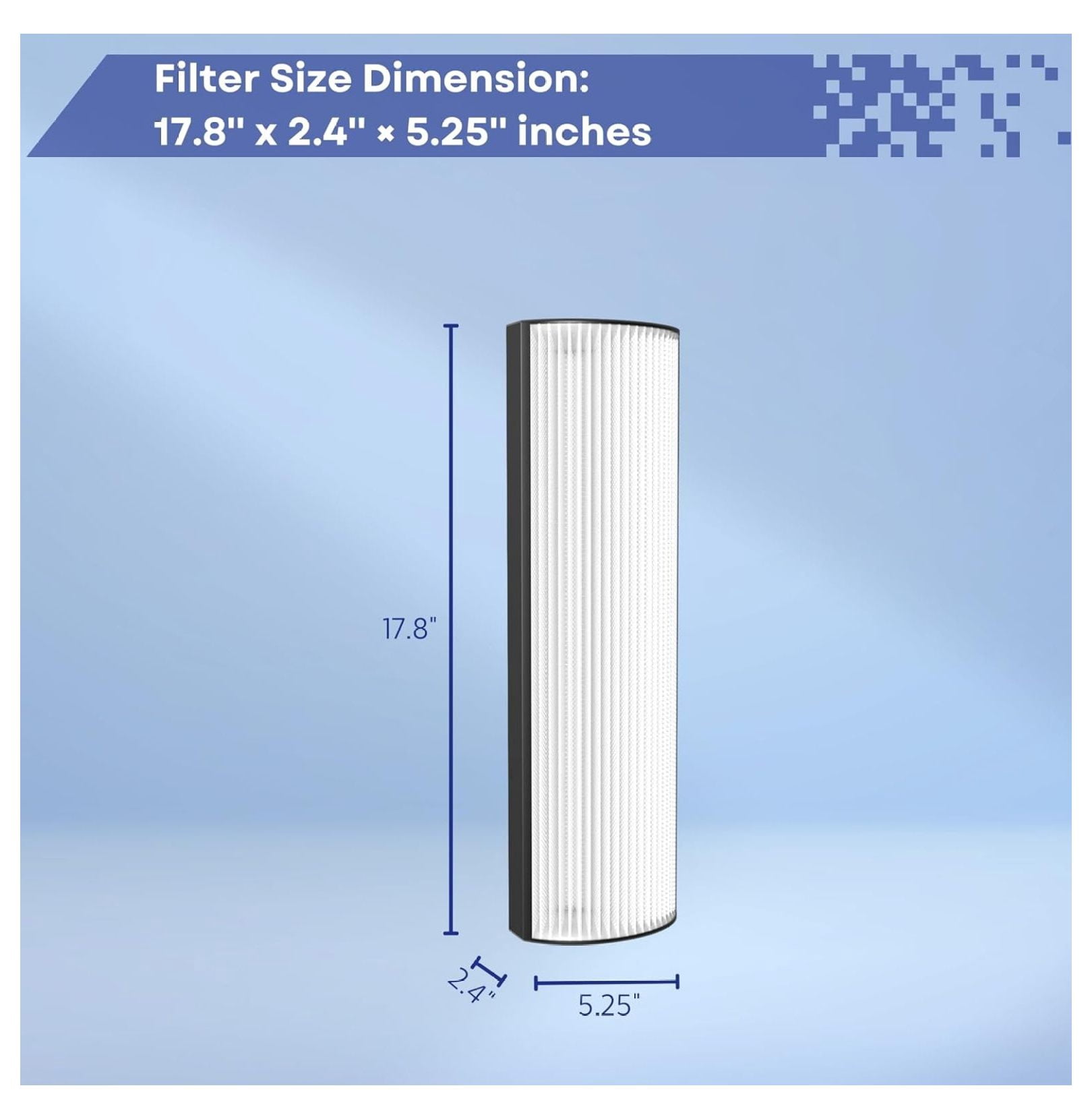 Therapure Filter Replacement TPP440 TPP440F - True HEPA Air Filter for TPP540 TPP640 AP200 Air Purifiers, 1 Pack