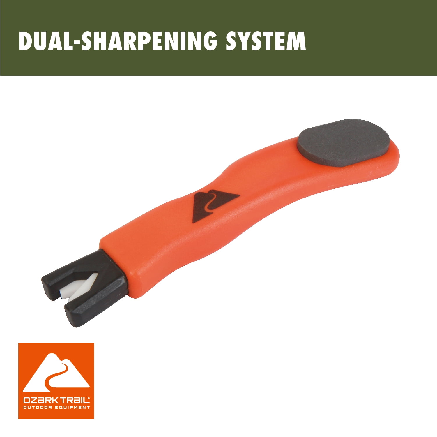 Ozark Trail Dual-Sided Tool Sharpener for Axes, Machetes, and Knives