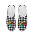 thumbnail image 2 of Chririnla Autism Theme Loafers for Women Anti-Skid Running Sneakers Fashion Walking Shoes Breathable Casual Flat, 2 of 6