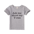 thumbnail image 1 of Gibobby Blusas Elegantes Para Niños PREGÚNTAME SOBRE MIS niños Novedad Humor divertido Camiseta con tapa Cuello redondo Camiseta de manga corta Niños de 3 a 14 años(Gris, 3-4 Años), 1 of 5