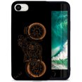 thumbnail image 1 of Case Yard Wooden Case for iPhone-SE Soft TPU Silicone cover Slim Fit Shockproof Wood Protective Phone Cover for Girls Boys Men and Women Supports Wireless Charging Vintage Motorcycle Design, 1 of 7