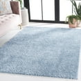 thumbnail image 2 of SAFAVIEH Lindsay Deborah Solid Polyester Shag Area Rug, Aqua, 3' x 5', 2 of 11