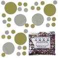 thumbnail image 2 of Confetti Circle New Bubbly (3 Sizes) Gold, Silver - Half Pound (8 oz) - CCL8475, 2 of 8