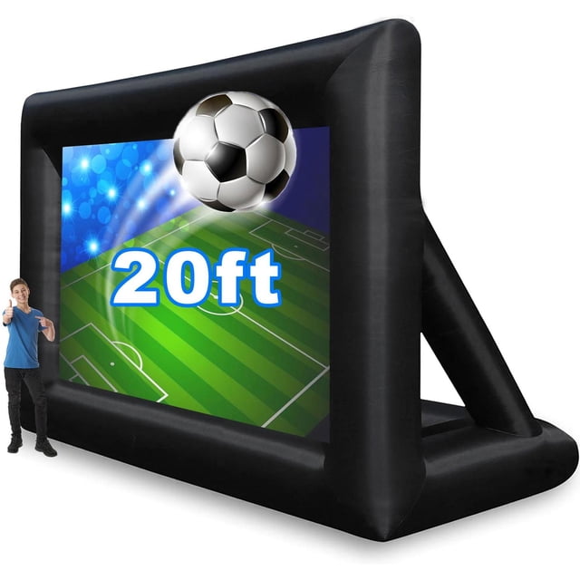 GZKYYLEGS Pantalla de proyector Inflable de 20 pies para Exteriores e Interiores, Incluye soplador d