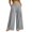 Grey, variant on Wide Leg Sweatpants Women Solid Color Mid Weight Elastic High Waist Pleated Front Palazzo Pants Fall Trousers with Pockets