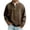 Brown, variant on Migroa Men's Spring Fall Washed Casual Long Sleeve Crew Neck T-Shirt - Vintage Washed Finish, Soft Cotton Jersey - Ideal for Weekend Casual, Daily Wear, Layering Under Jackets,