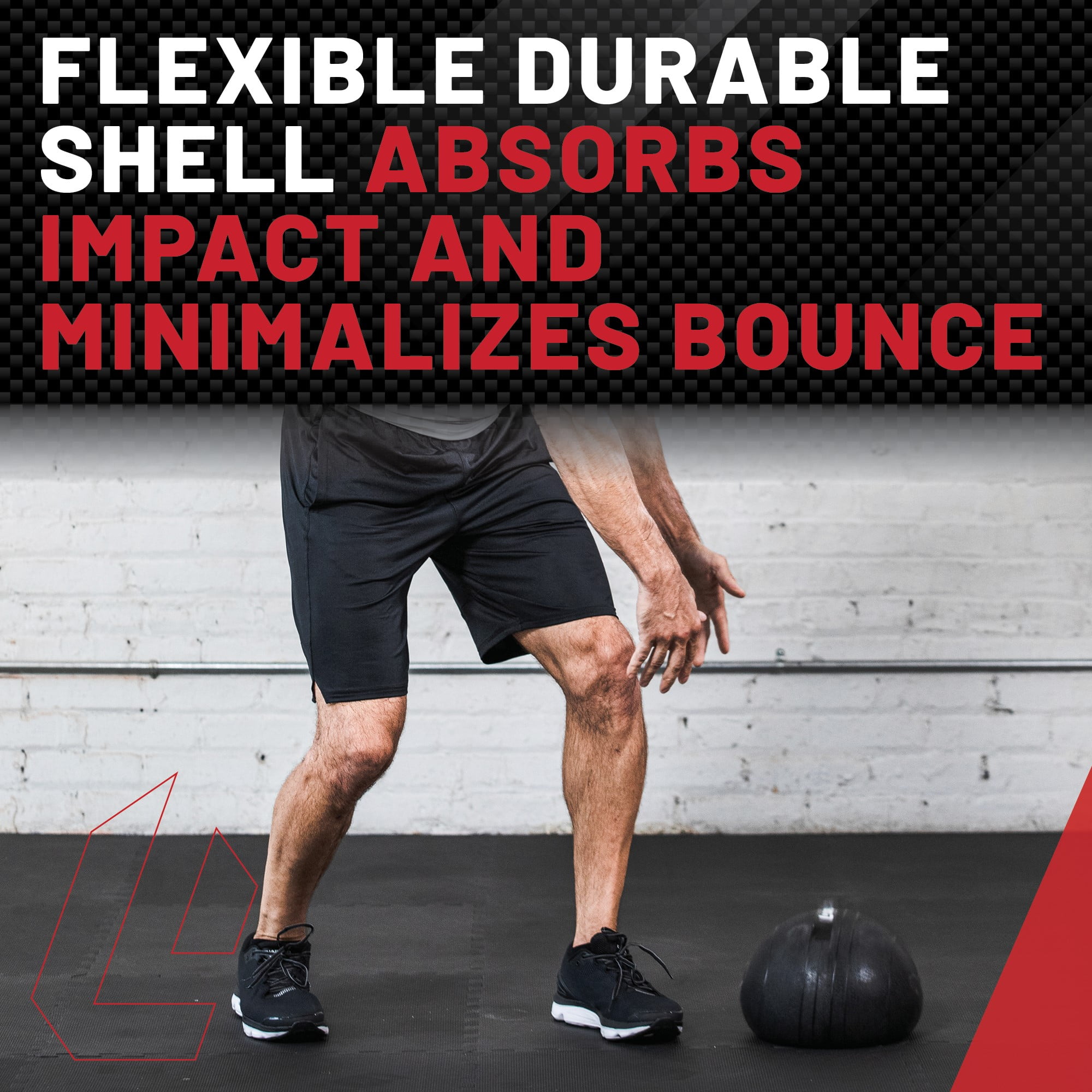 Lifeline Fitness 15lb Slam Ball -Rubberized, Non-Bounce Weighted Ball with Easy-to-Grip Surface
