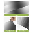 thumbnail image 4 of Dark Grey White Bar Stool Covers Set of 2, Farmhouse Ombre Color Modern Simple Stretch Washable Bar Chair Covers with Backs, Removable Pub Counter Height Chair Cover for Kitchen Dining Room Cafe, 4 of 7