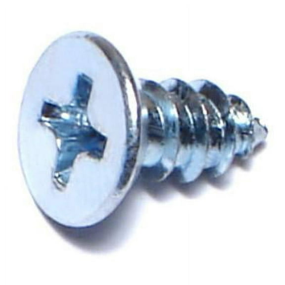 #8 x 3/8" Zinc Phillips Flat Head Sheet Metal Screws SMSFLS-092 (60 pcs.)