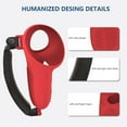 thumbnail image 4 of 7-piece set of accessories, silicone VR front shell protective cover, controller handle cover, anti-scratch cover, lens cover. For Meta Quest 3-A- red, 4 of 7