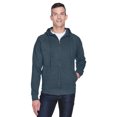 thumbnail image 1 of Sudadera de forro polar con cremallera completa y forro térmico de uso resistente para adultos DRK HEATHER ultraclub 8463, 1 of 1