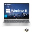 thumbnail image 1 of HP 2025 New 15.6" HD Touchscreen Laptop, Intel i3-1315U, 64GB RAM, 2TB SSD, AI Copilot, HDMI Cable, US Version KB, For Business & Student, Windows 11, 1 of 6