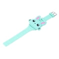 thumbnail image 3 of Silicone LED Cartoon Watch Rabbit Shape Wristwatch Clamshell Electronic Watch Birthday Gift Party Favor for Kid Child Children Toddlers Green, 3 of 8