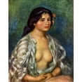 thumbnail image 2 of Renoir, Pierre-Auguste 15x18 Gold Ornate Wood Framed with Double Matting Museum Art Print Titled - Gabrielle with open blouse, 2 of 4