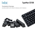 thumbnail image 3 of iKBC CD108 v2 Mechanical Keyboard with Cherry MX Black Switch for Windows and Mac, Full Size Ergonomic Keyboard with PBT Double Shot Keycaps for Desktop, 108-Key, Black, ANSI/US, 3 of 11