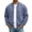 Navy, variant on Rexolia Mens Cotton Jacket Lightweight Full Zip Windproof Stand Collar with Pockets Outdoor Hiking Fall Army Green L