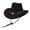 Black, variant on ZHOGXU Classic Western Cowboy Hat Heart Applique Chin Strap Kids Boys Girls Outdoor Play Wear