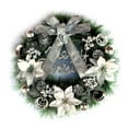 thumbnail image 1 of Guirnalda de Navidad con guirnalda de luces LED Guirnalda de puerta delantera de Feliz Navidad Flor de plantas artificiales, 1 of 8