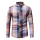 thumbnail image 3 of Camisa A Cuadros Manga Larga Con Botones Para Hombre, 3 of 4