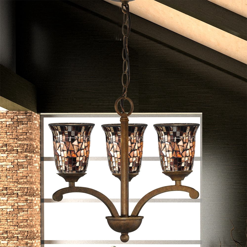 Dale Tiffany Shell Hanging Fixture Antique Gold Bronze in finish
