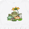 thumbnail image 4 of Inktastic Cute Group of Frogs Girls Toddler Dress, 4 of 5