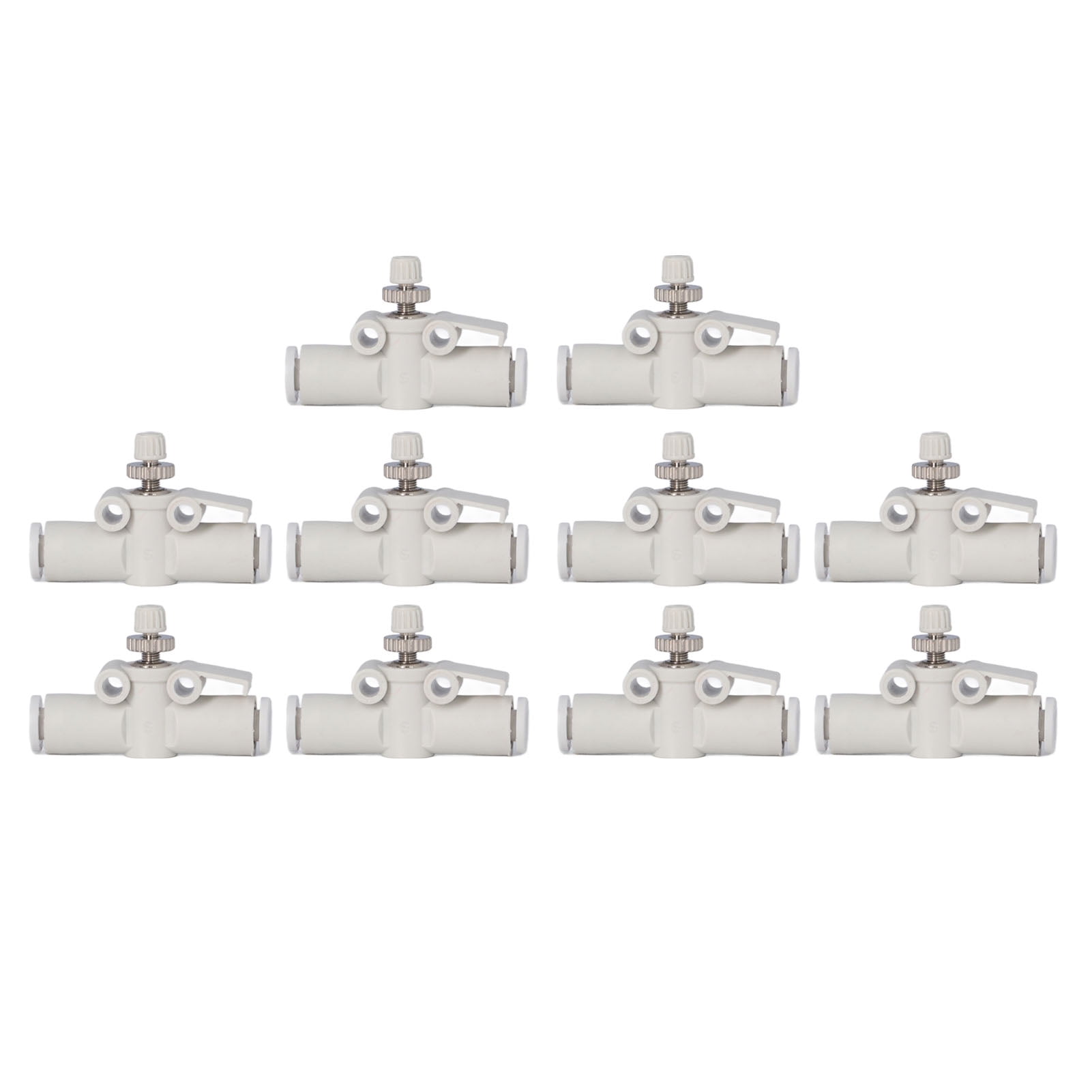 Air PVC Control Valve, Air Hose Fittings Thick Straight Pneumatic Push To Connect Pressure