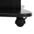 thumbnail image 2 of HOMCOM Mobile Laptop Cart, Sit-to-Stand Computer Desk with Drawer, Height Adjustable Rolling Podium Desk Stand with Swivel Top & Storage, Black, 2 of 4