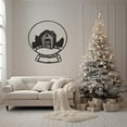 thumbnail image 2 of LaModaHome Living Room Decor, Custom Metal Sign, Snow Globe Inspired, Matte Metal Wall Art for Modern Home, Weatherproof Wall Hangings, Christmas GiftHome Decoration Gift -39.4"x43.3"/100x110.cm, 2 of 5