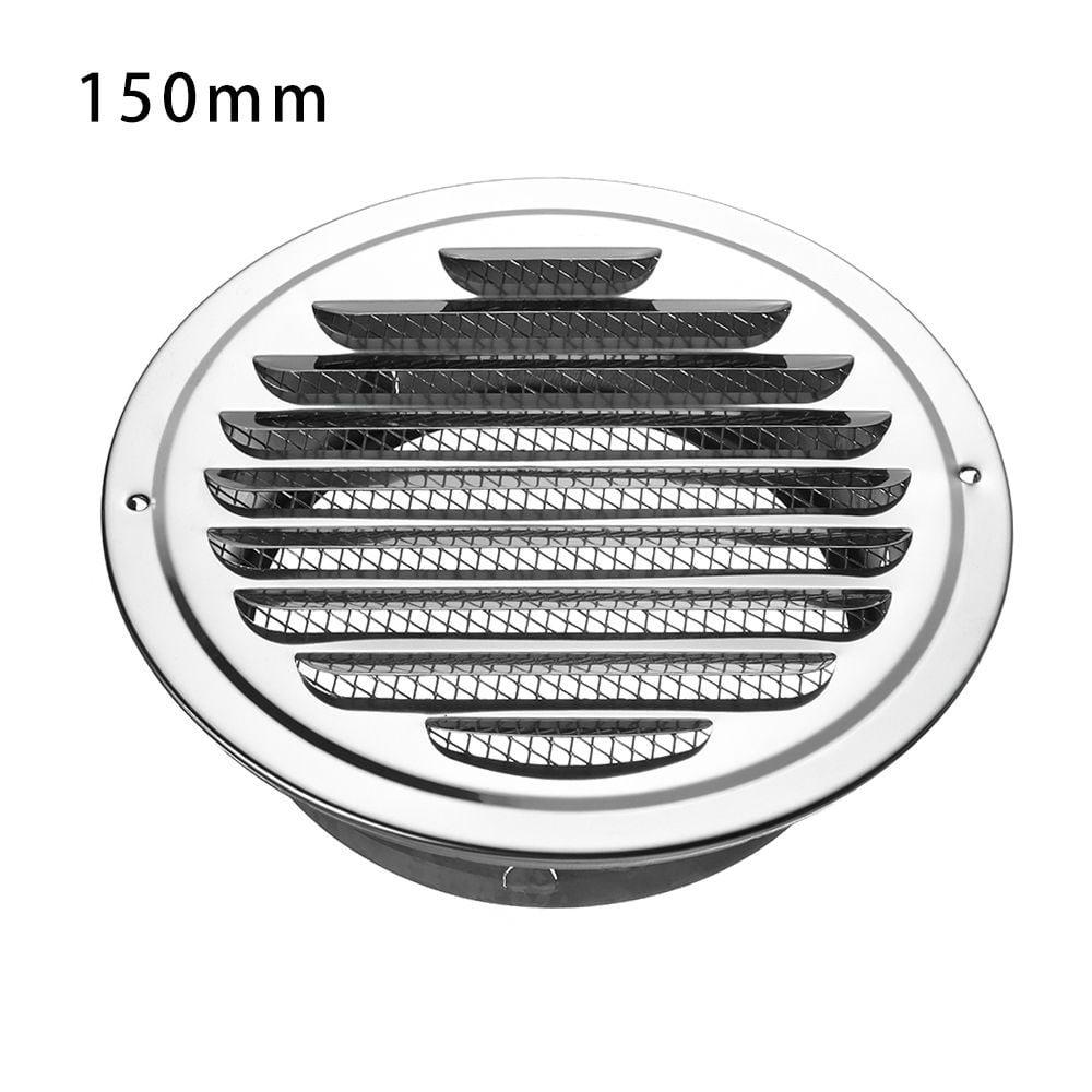 Durable Round Prevent Pest Stainless Steel Exterior Wall Air Vent Vents  Cover Ducting Ventilation Grilles Air Circulation 150MM - Walmart.com