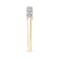 thumbnail image 5 of ANGARA Natural Half Eternity 7 Stone Tanzanite and Diamond Wedding Ring in 14K Yellow Gold for Women (Size-3mm) | December Birthstone, Anniversary, Jewelry Gift for Women | Natural Tanzanite Ring, 5 of 11