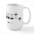 thumbnail image 2 of CafePress - DNA Gel B/W Large Mug - 15 oz Ceramic Large White Nolvety Mug, 2 of 6