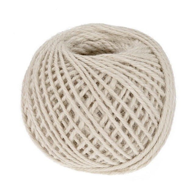 Unique Bargains 328 Feet 2.5mm Garden Twine, Jute Rope, Jute Twine String Cords Beige