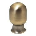 thumbnail image 3 of Royal Designs, Inc. Top Rounded Cylindar Antique Brass Lamp Finial, F-7002AB-2, Antique Brass, Pack of 2, 3 of 5
