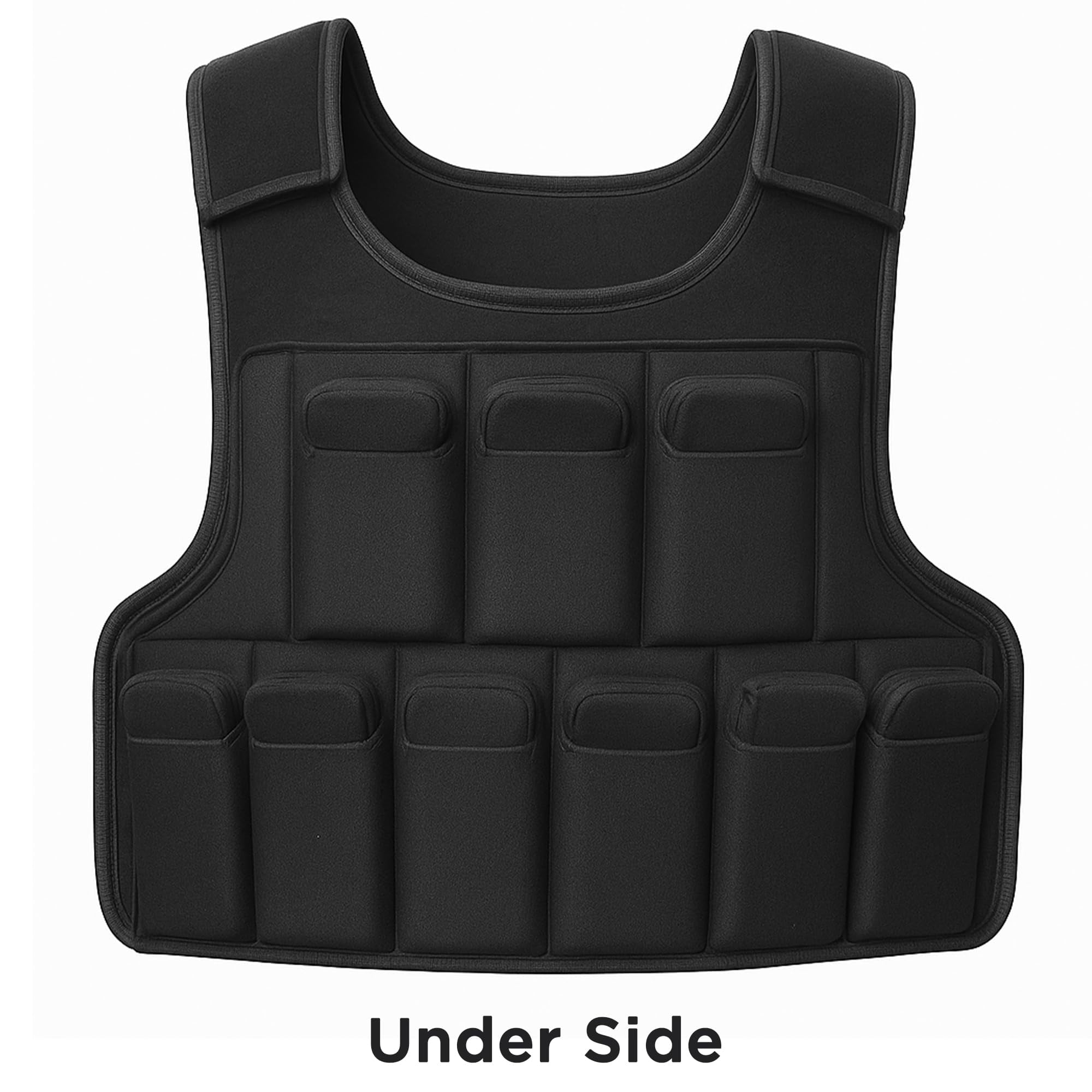 Adjustable Weighted Vest 10 lb, 18 Levels, 8oz Increments, Neoprene Soft Weight Vest with Breathable Padding & Secure Hook & Loop Belt for Running, Cardio & Strength Training