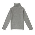 thumbnail image 2 of Family Matching Sweaters For Mom Kids, Toddlers Little Boys Girls Warm Turtleneck Sweater Solid Pullover Basic Tops, 1-7 Years, 2 of 6