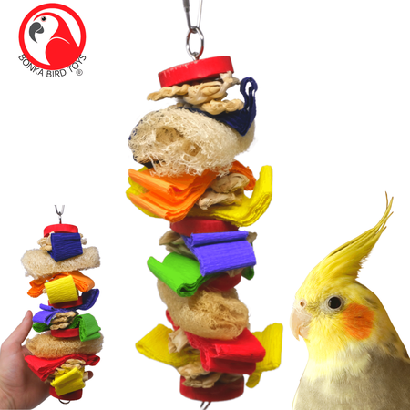 Bonka Bird Toys 2163 Medium Luffa Party Bird Toy